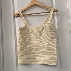 Anthropologie Ivory Ribbed Camisole
